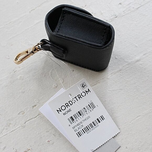 New - Nordstrom BP Snap Key Pouch for Coins or Air Buds in Black - Picture 3 of 5